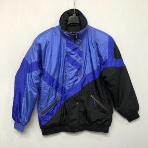 Vintage SKI Adult Windbreaker Puffer Bomber Jacket Size Large Nylon B306 -4